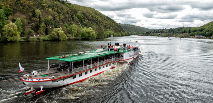 First ever cruises to Slapy on the Vltava steamboat
