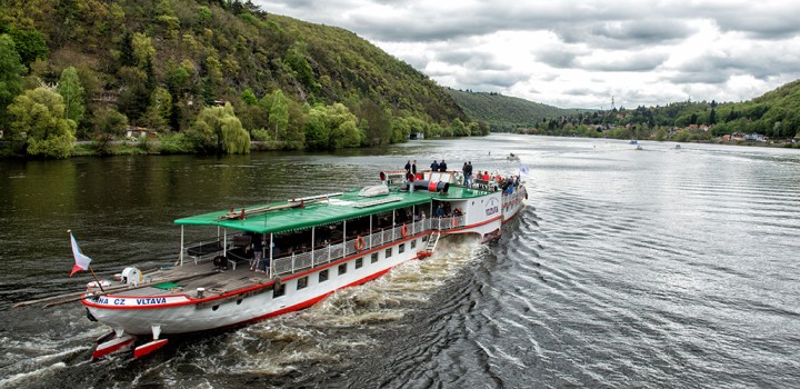 First ever cruises to Slapy on the Vltava steamboat
